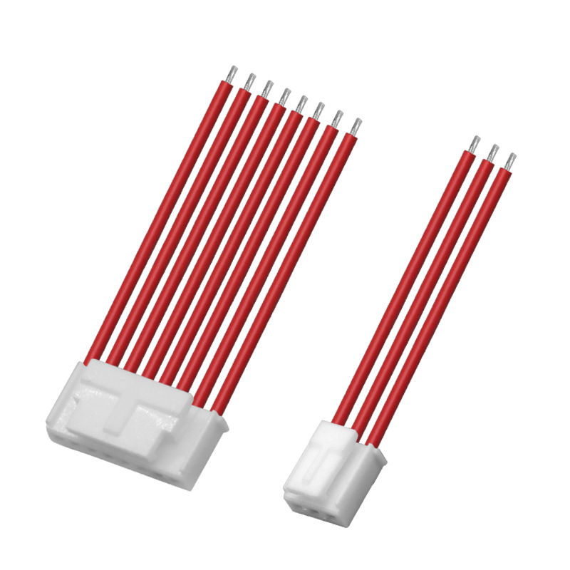 HY2.0套黄腊管接JC1.5-2.0端子线 PCB智能电器防水线指纹锁连接线